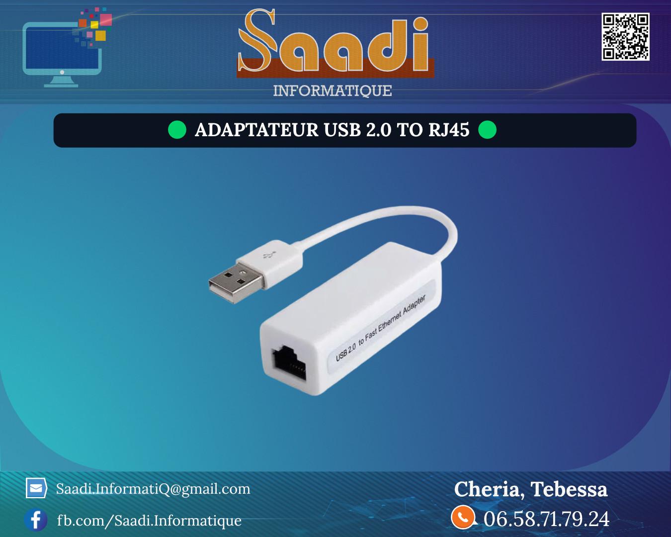 ADAPTATEUR USB 2.0 TO RJ45