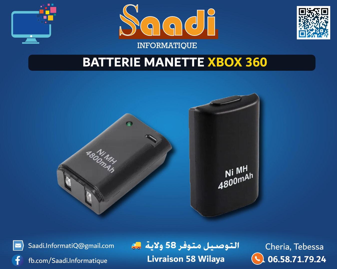 BATTERIE MANETTE XBOX 360