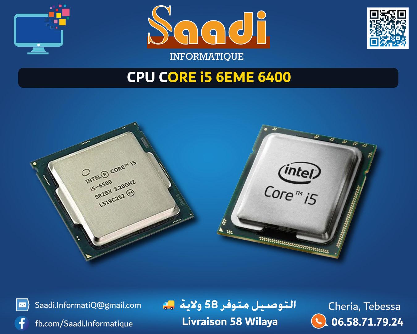 PROCESSEUR/CPU INTEL CORE I5-6400 6EME GENERATION