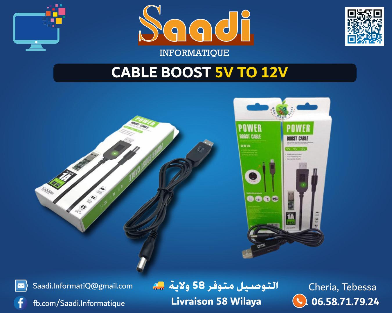 CABLE BOOST 5V TO 12V