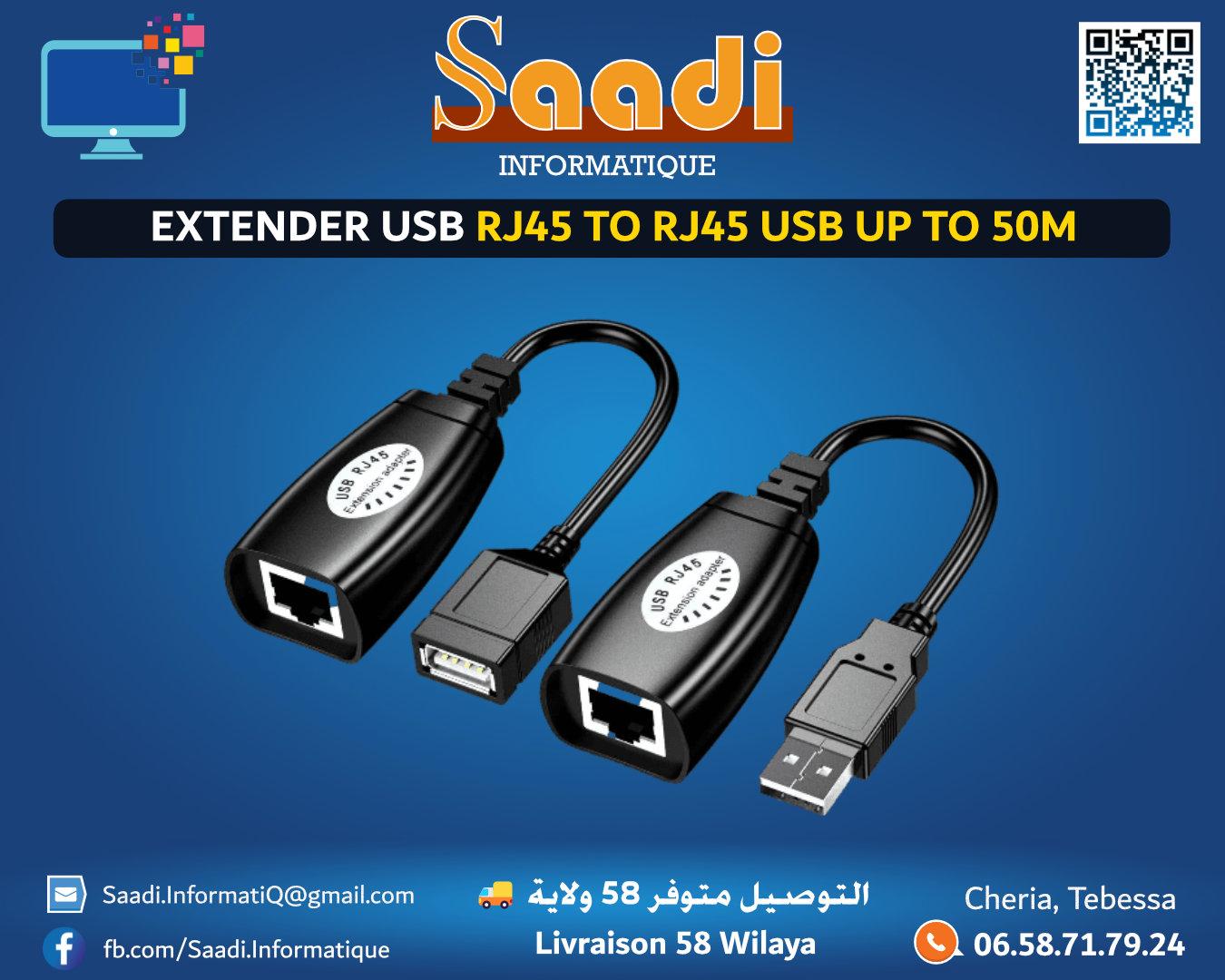 EXTENDER USB RJ45 TO RJ45 USB UP TO 50M