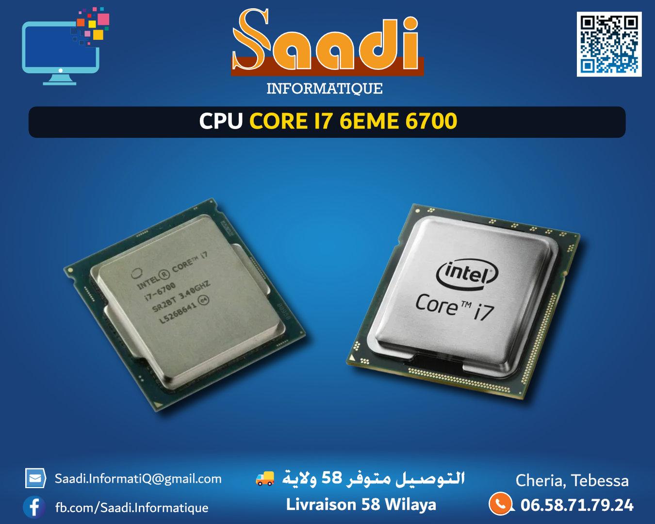 PROCESSEUR/CPU INTEL CORE I7-6700 6EME GENERATION