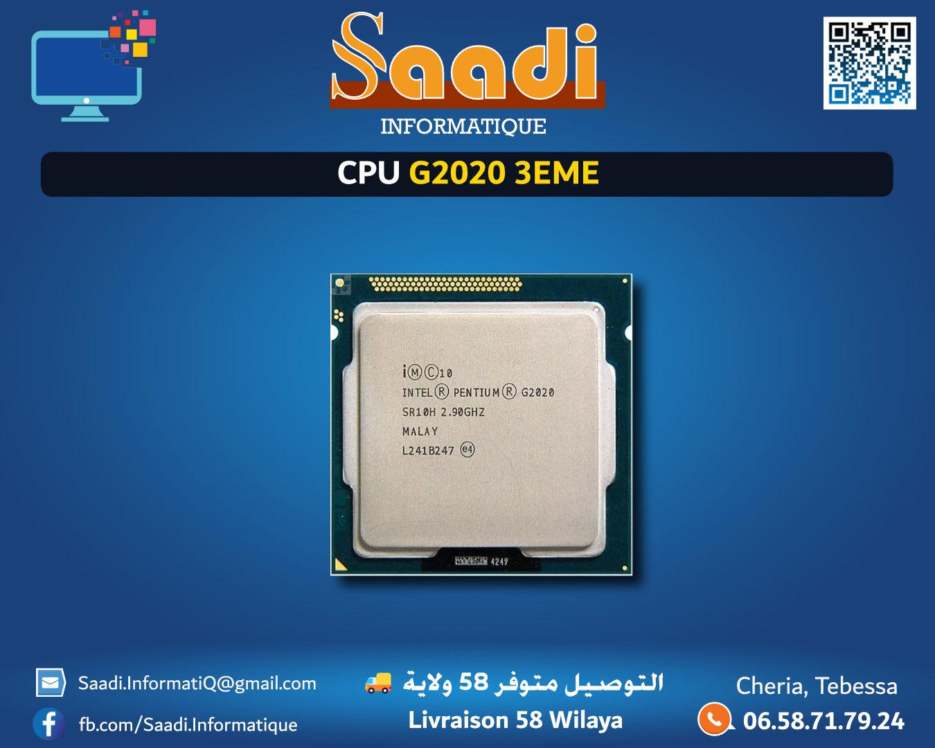 PROCESSEUR/CPU INTEL CORE G2020 3EME GENERATION