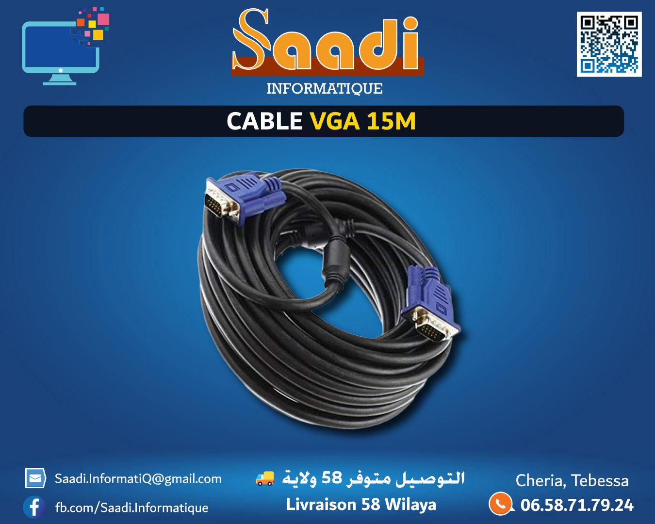 CABLE VGA 15M