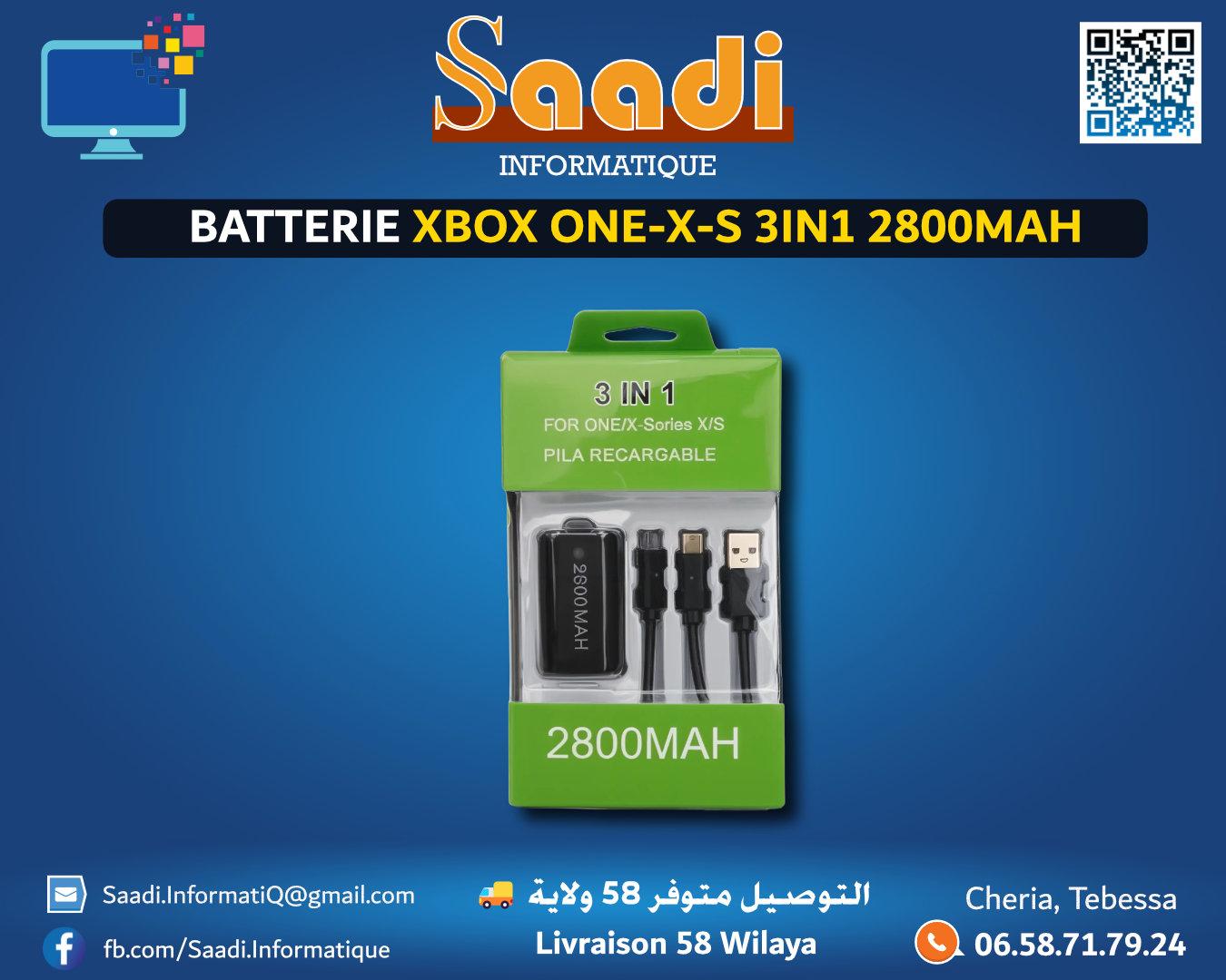 BATTERIE XBOX ONE-X-S 3IN1 2800MAH