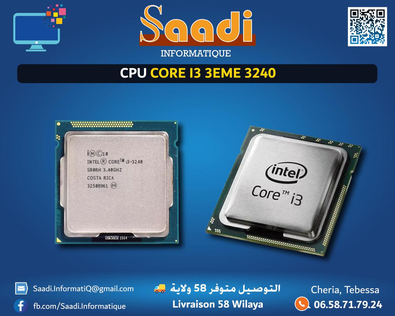 PROCESSEUR/CPU INTEL CORE i3-3240 3EME GENERATION
