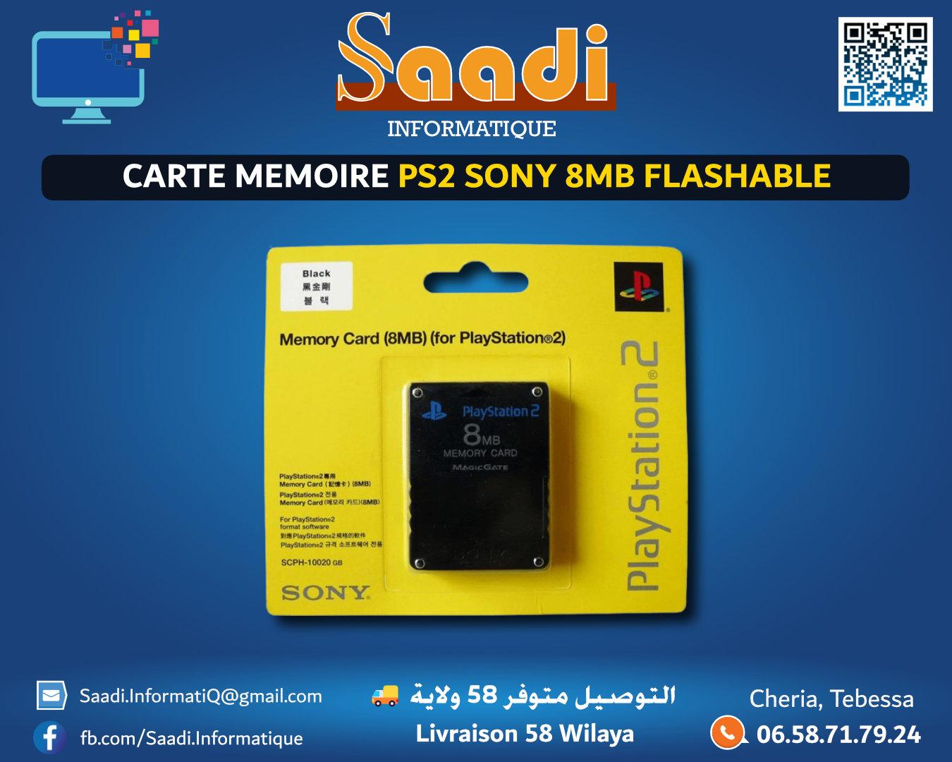 CARTE MEMOIRE PS2 SONY 8MB