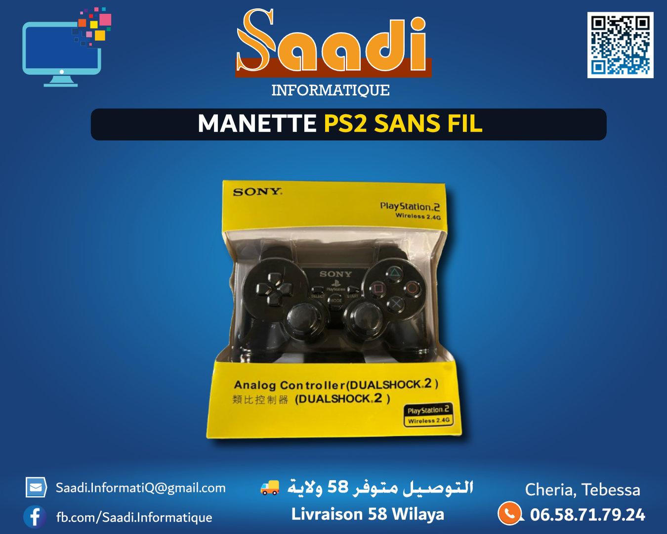 MANETTE PS2 SANS FIL