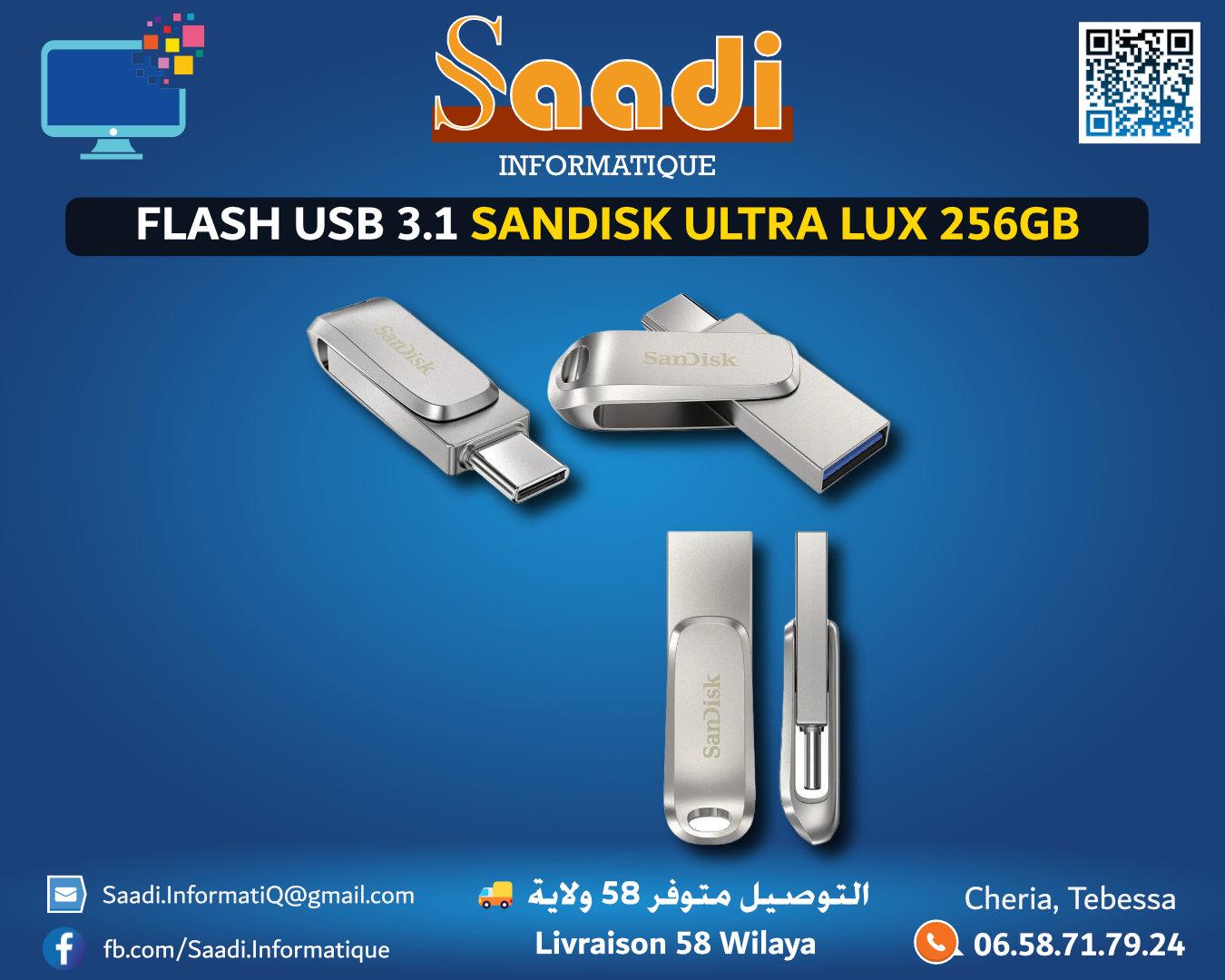 FLASH DISK 256GB SANDISK USB 3.1