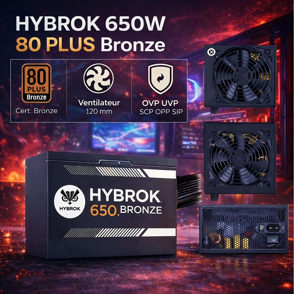 ALIMENTATION HYBROK 650W