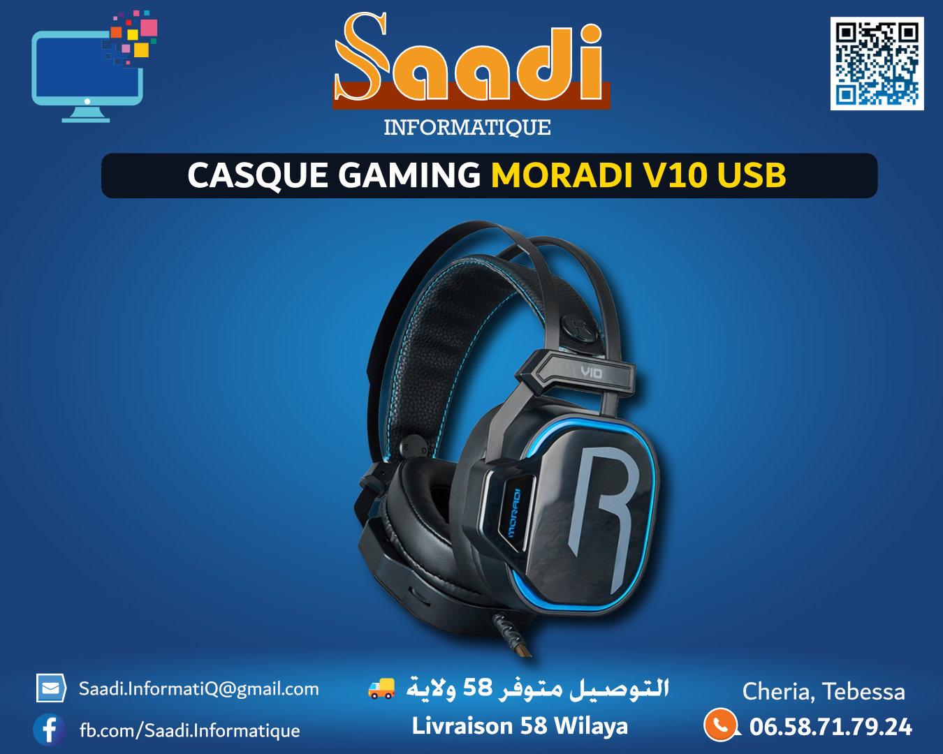 CASQUE GAMING MORADI V10 USB
