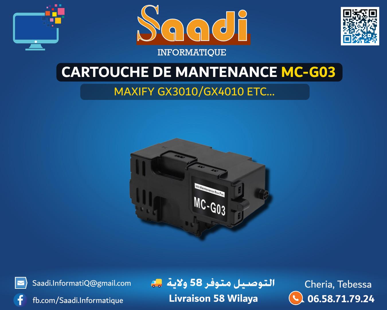 CARTOUCHE DE MANTENANCE MC-G03
