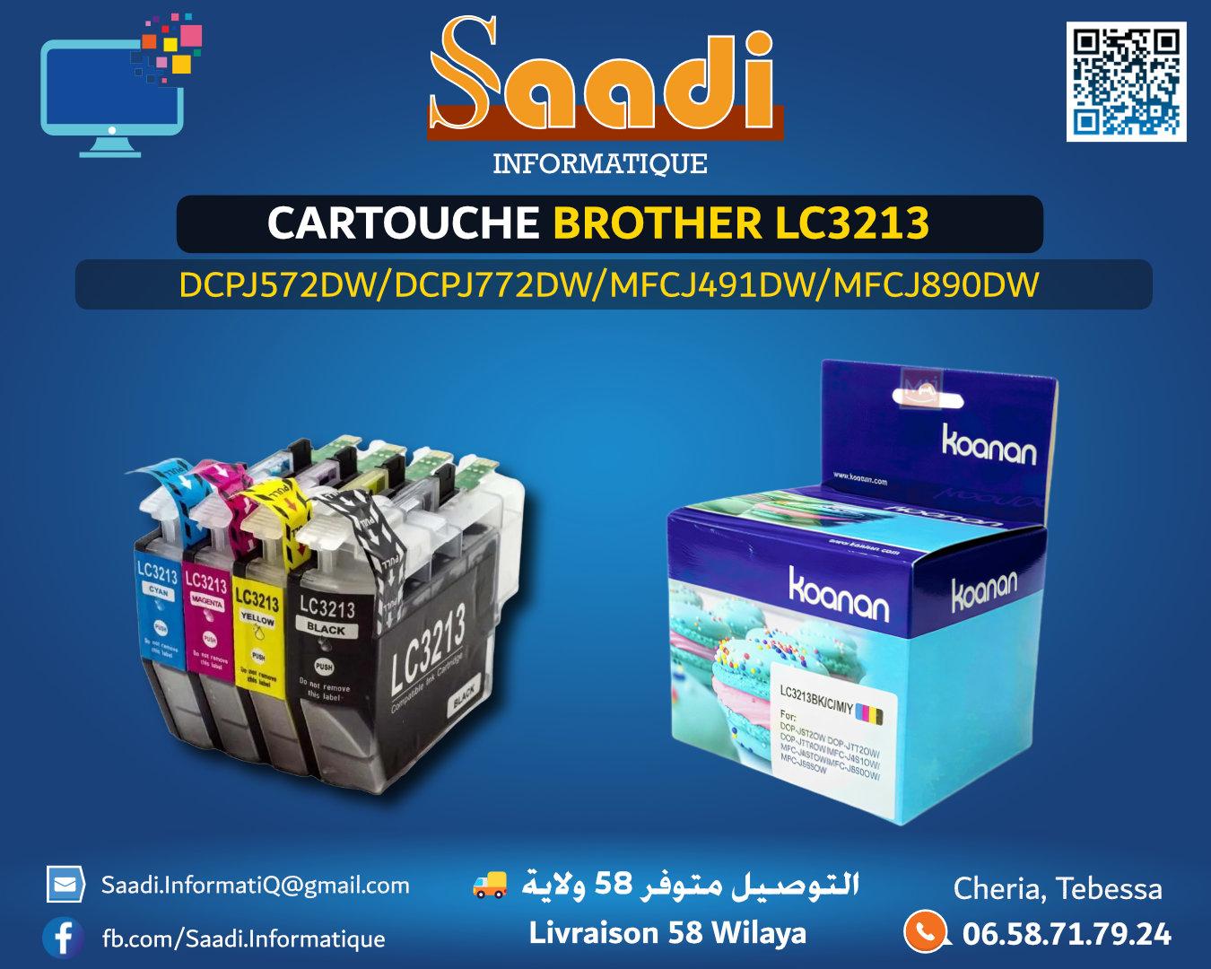 CARTOUCHE BROTHER LC3213 PACK