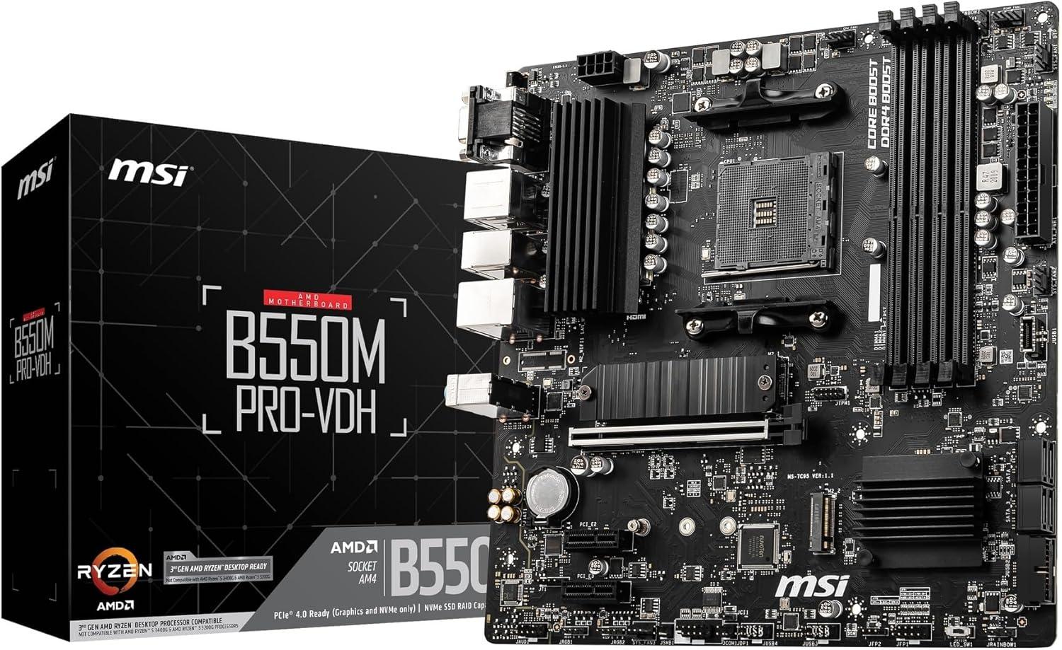 CARTE MERE AMD MSI B550M PRO VDH