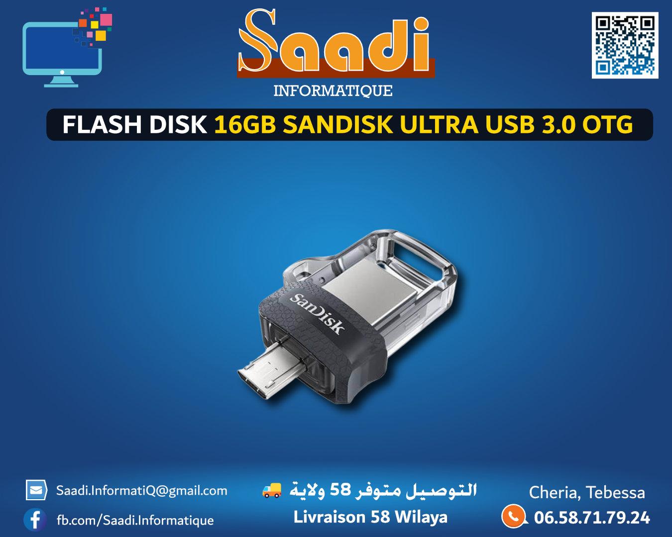 FLASH DISK 16GB SANDISK ULTRA USB 3.0 OTG