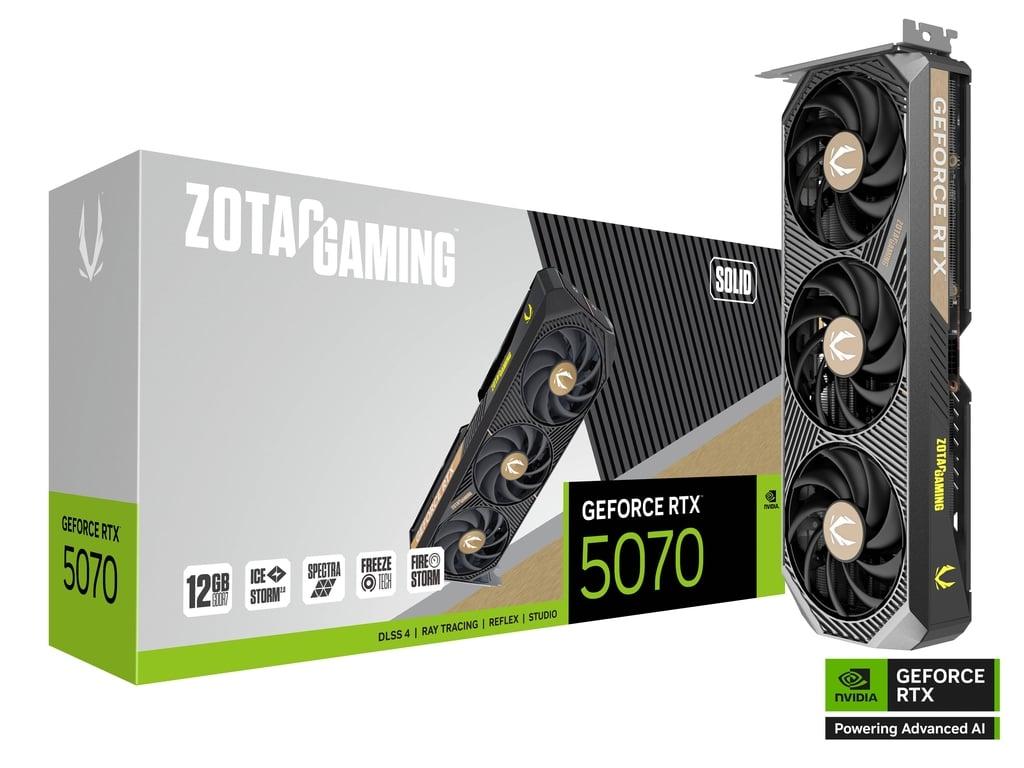 RTX 5070 ZOTAC GAMING SOLID OC EDITION 3 FAN