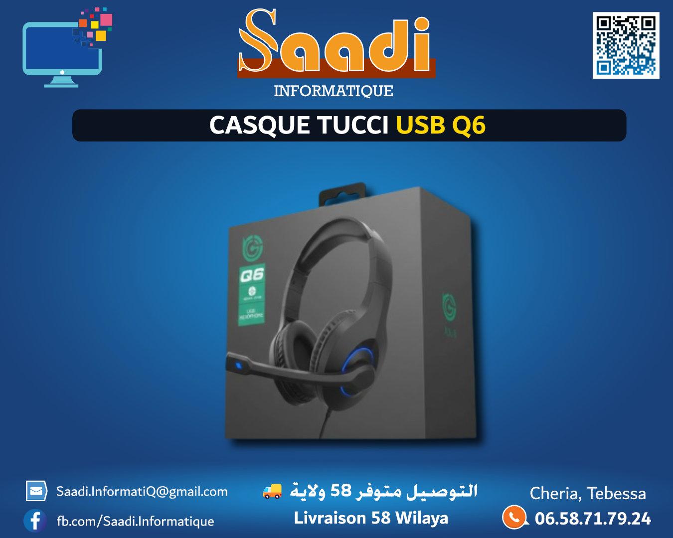 CASQUE TUCCI USB Q6