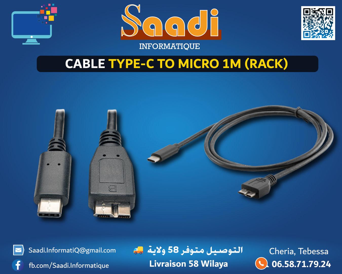 CABLE TYPE-C TO MICRO (RACK) 1M