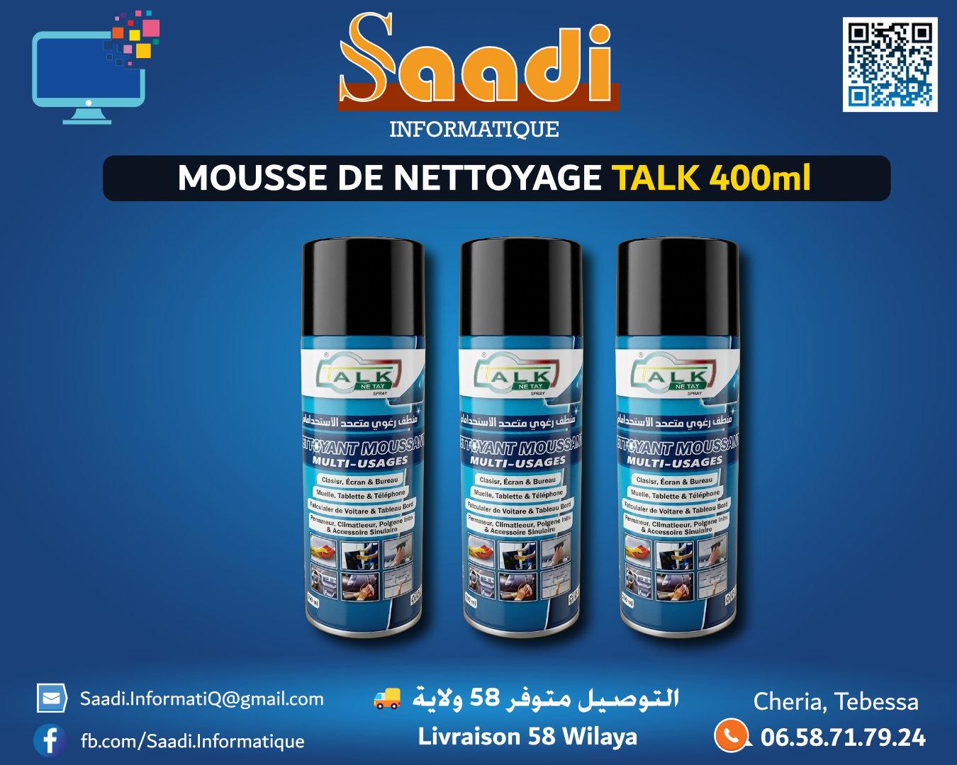 MOUSSE DE NETTOYAGE TALK 400ml