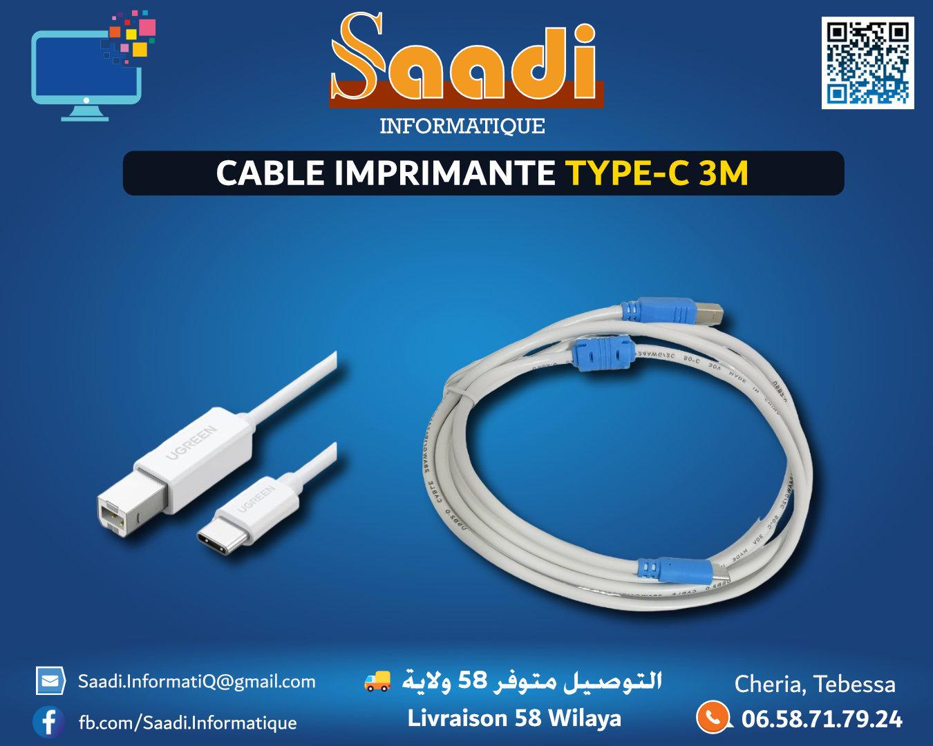 CABLE IMPRIMANTE TYPE-C 3M LENOVO
