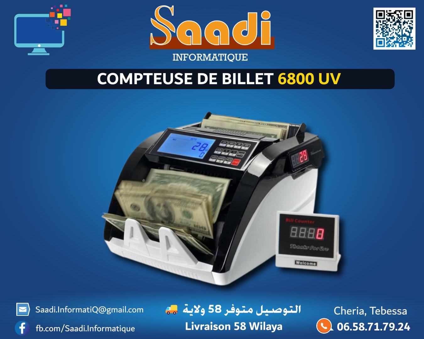 COMPTEUSE DE BILLET 6800 UV