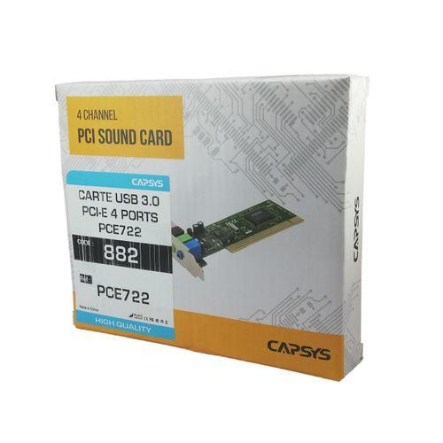 CARTE PCI-EXPRESS POUR PORT USB 3.0 4 Sortie PCE722