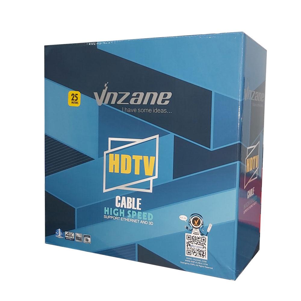 Cable HDMI Vnzane ( Certifié ) 25M Cuivre V1.4 Red (Model VN-H835) (Im)