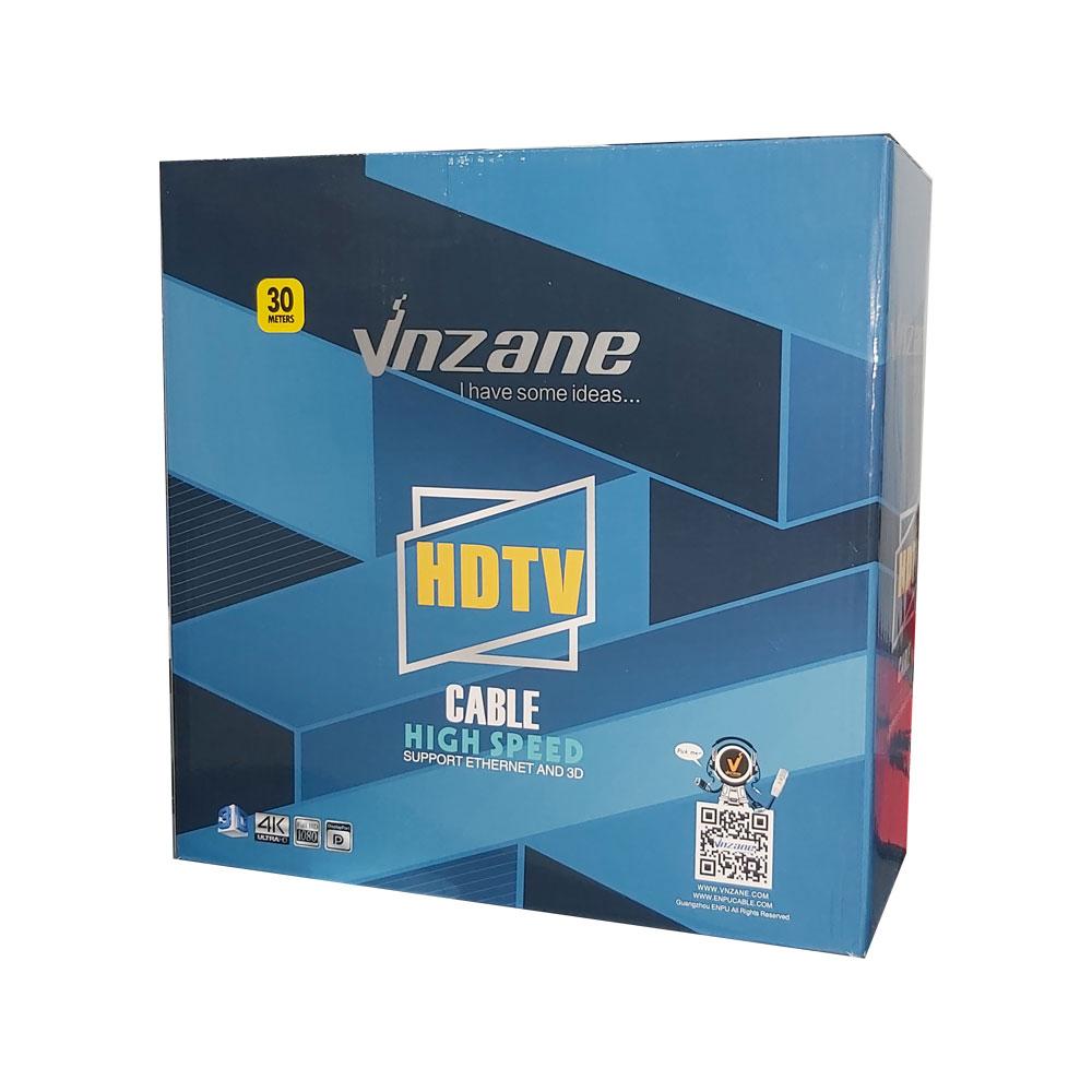 Cable HDMI Vnzane ( Certifié ) 30M Cuivre V1.4 Red (Model VN-H835) (Im)
