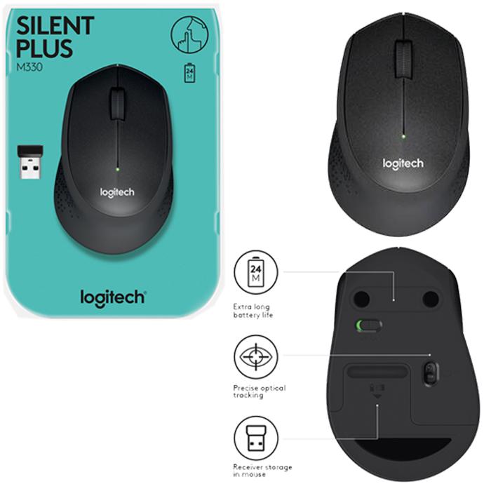 SOURIS USB LOGITECH SANS FIL M330