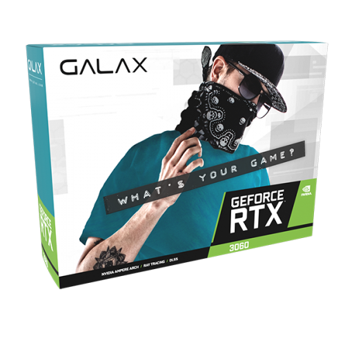 Carte Graphique GALAX ™ GeForce RTX 3060 NEW (1-Click OC Feature) 12GB GDDR6 192-bit DP*3/HDMI