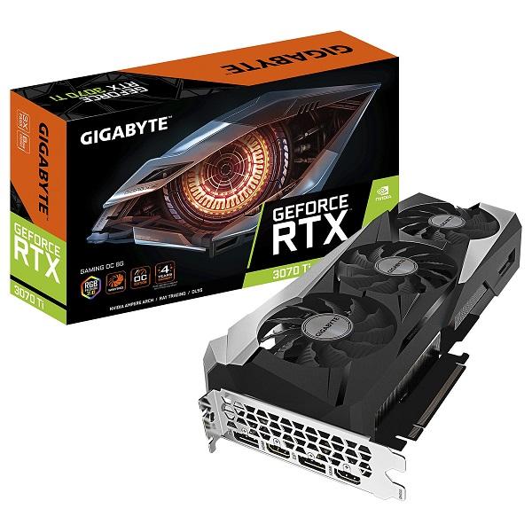 CARTE GRAPHIQUE GIGABYTE GeForce NVIDIA RTX 3070 Ti GAMING OC 8G