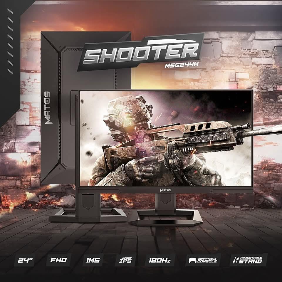 ECRAN MATOS 24 MSG244H SHOOTER 180HZ FAST IPS 1MS CONSOLE COMPATIBLE ADJUSTABLE STAND