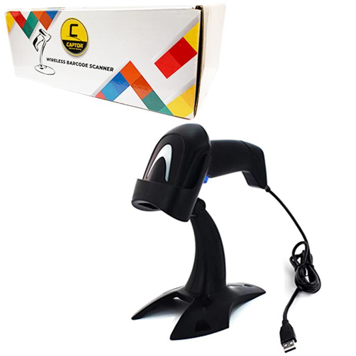 LECTEUR CODE BARRE sans fils -CAPTOR-AVEC Support S712
