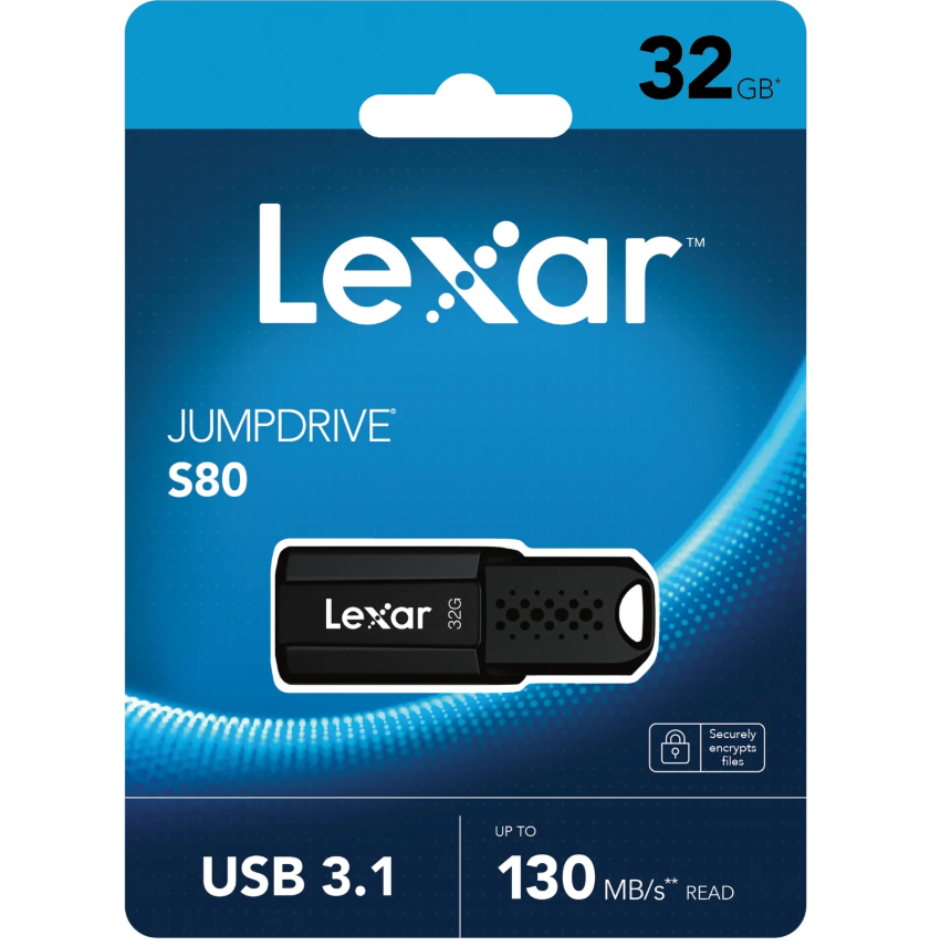 FLASH DISK LEXAR 32G USB 3.1 S80 (130mb/S)