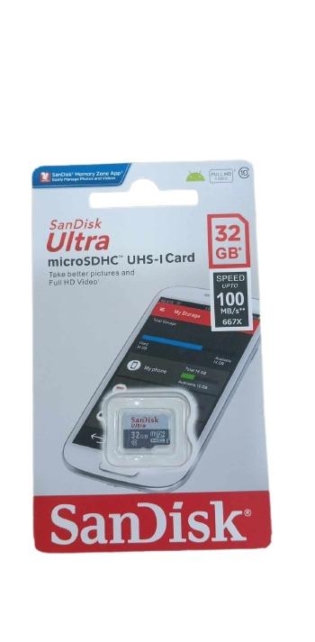 CARTE MEMOIRE SD 32 Go SANDISK CLASS 10 ULTRA