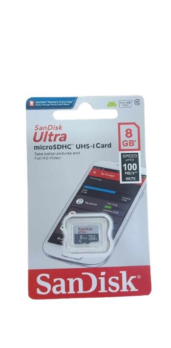 CARTE MEMOIRE SanDisk MICRO SD 8GB Class 10