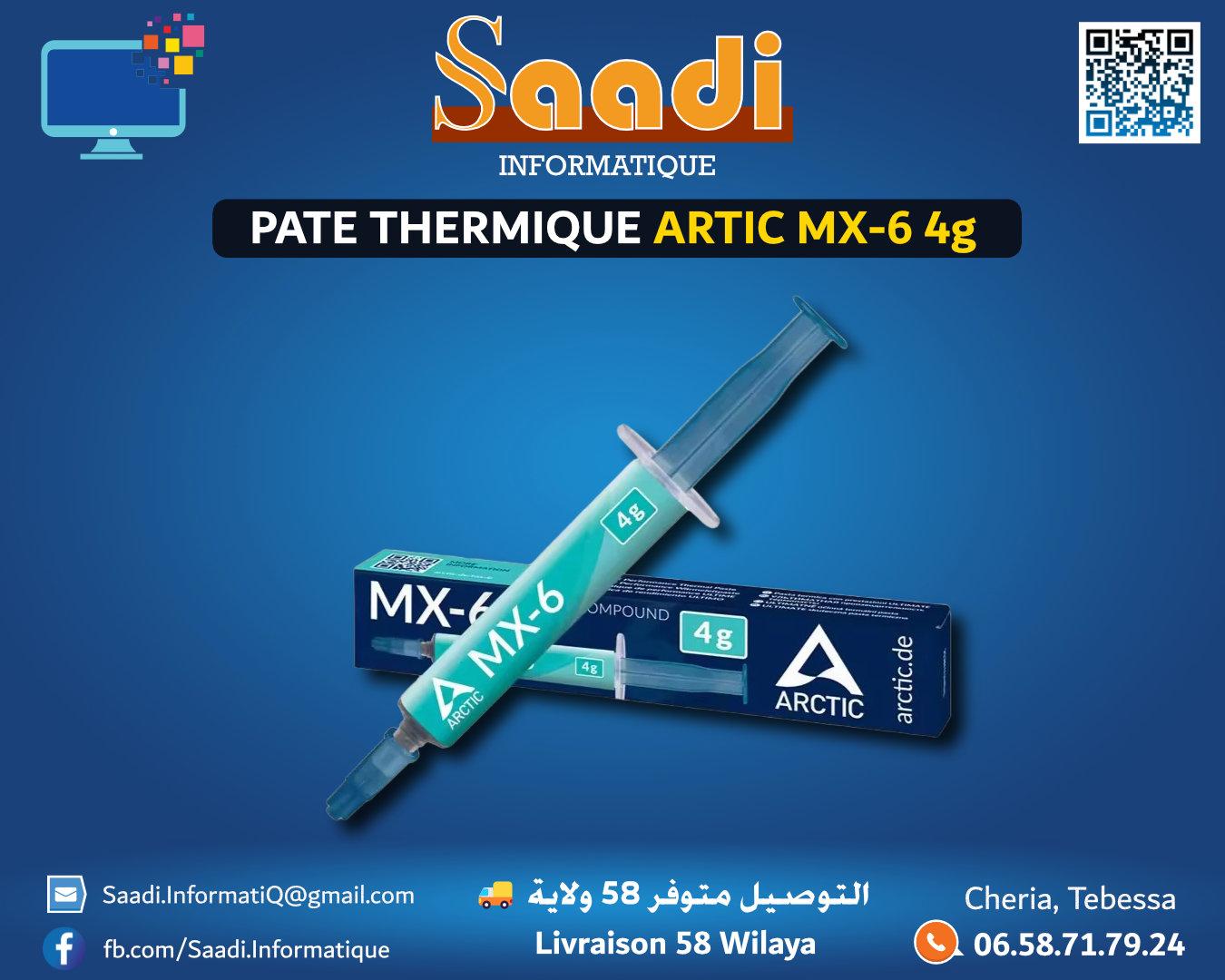 PATE THERMIQUE ARTIC MX-6 4g ORIGINAL
