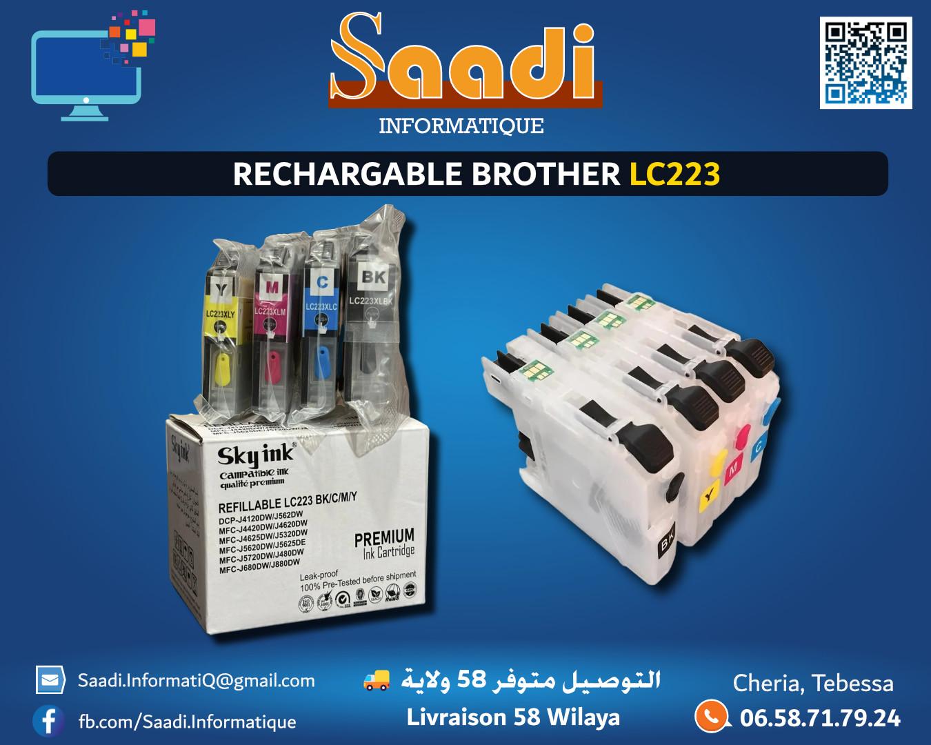 RECHARGABLE BROTHER LC223 SKY