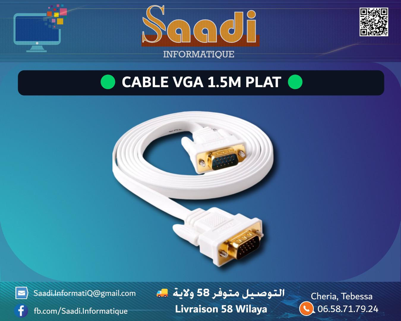 CABLE VGA 1.5M PLAT