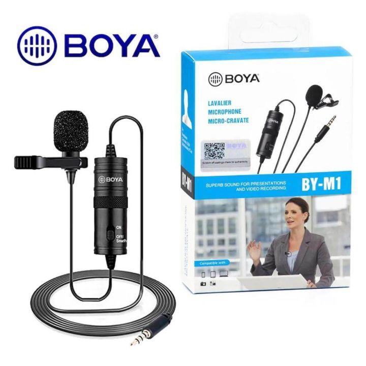 BOYA M1 Microphone Boya Professional Microphone For Mobile & Dslr - Black