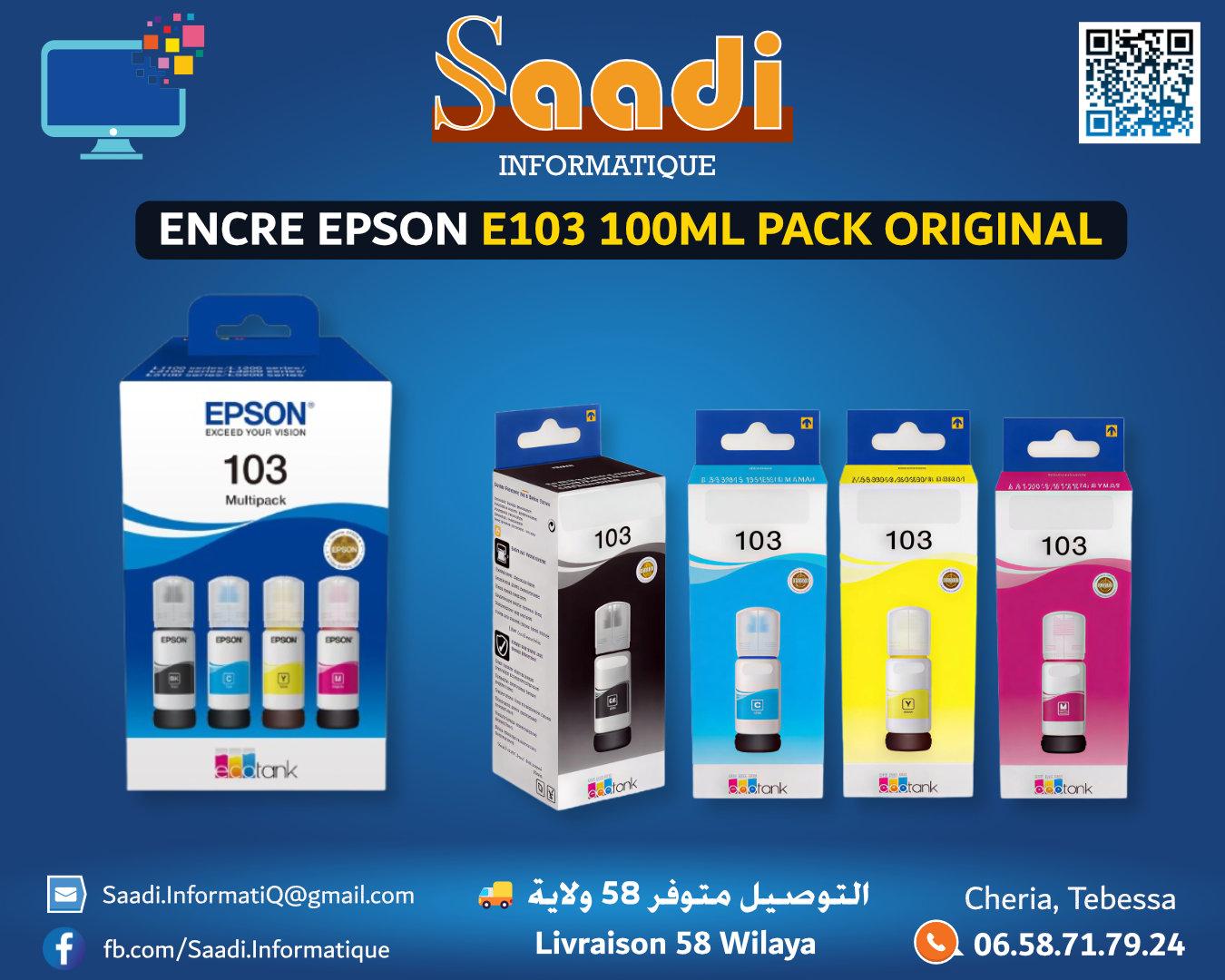 ENCRE EPSON E103 100ML PACK ORIGINAL