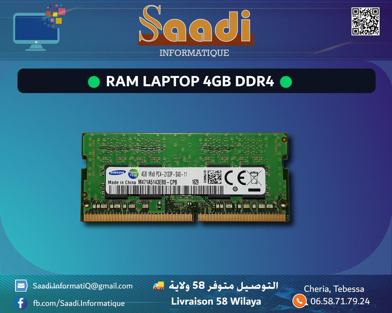 RAM LAPTOP DDR4 4GB 2400MHz ADATA