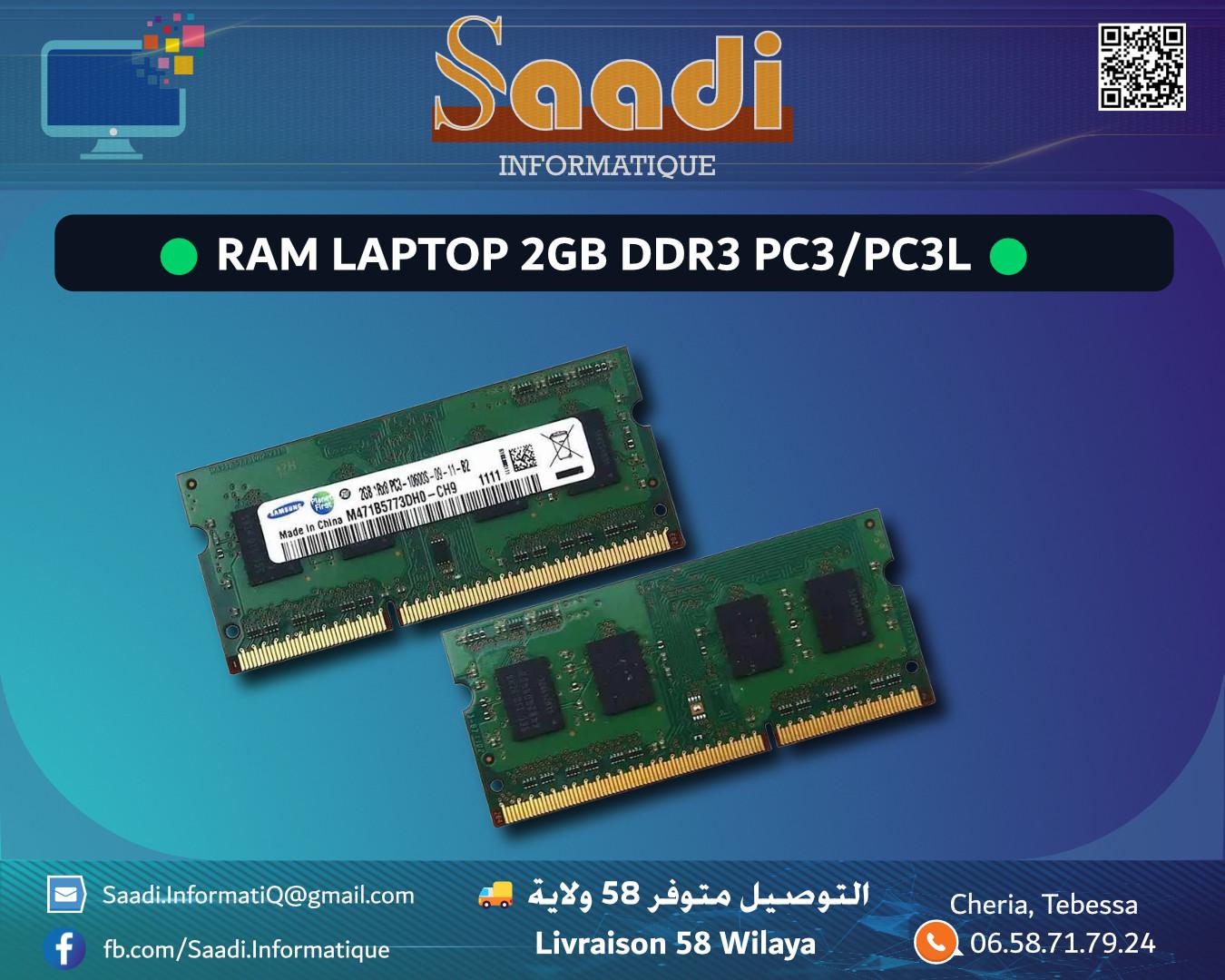 RAM LAPTOP 2GB DDR3