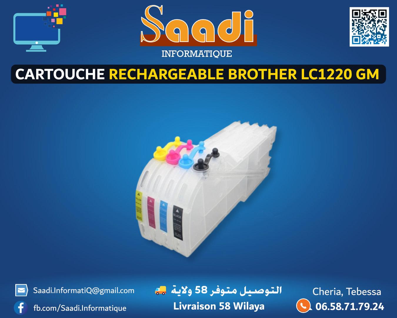 CARTOUCHE RECHARGEABLE BROTHER LC1220/1240/1280XL GRAND MODELE