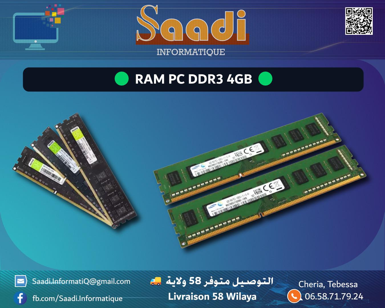 RAM PC DDR3 4GB