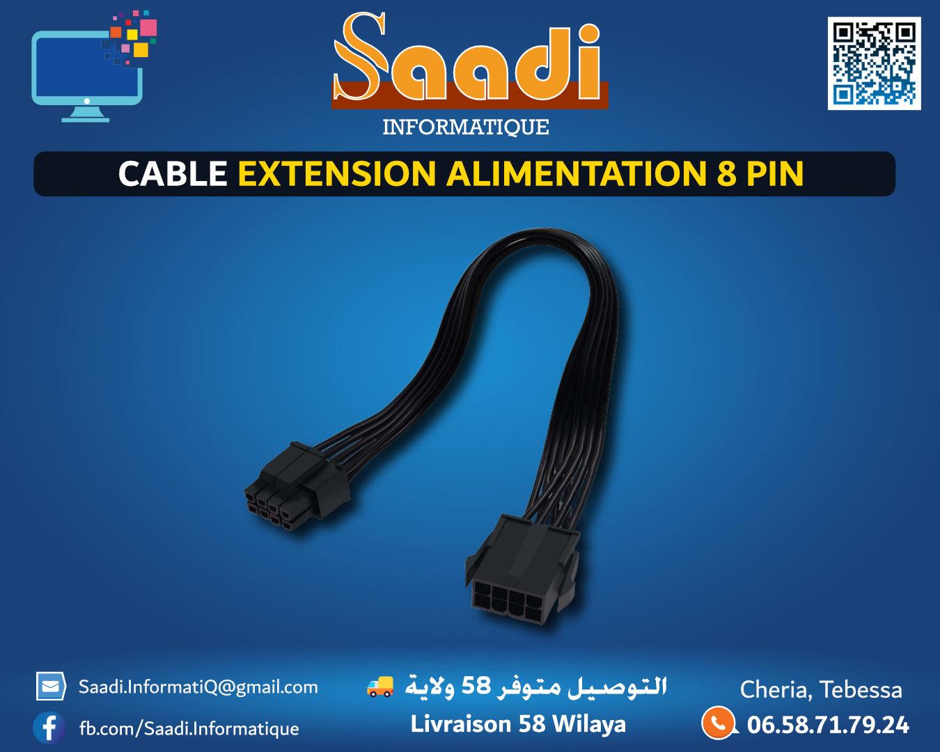 CABLE EXTENSION ALIMENTATION 8 PIN