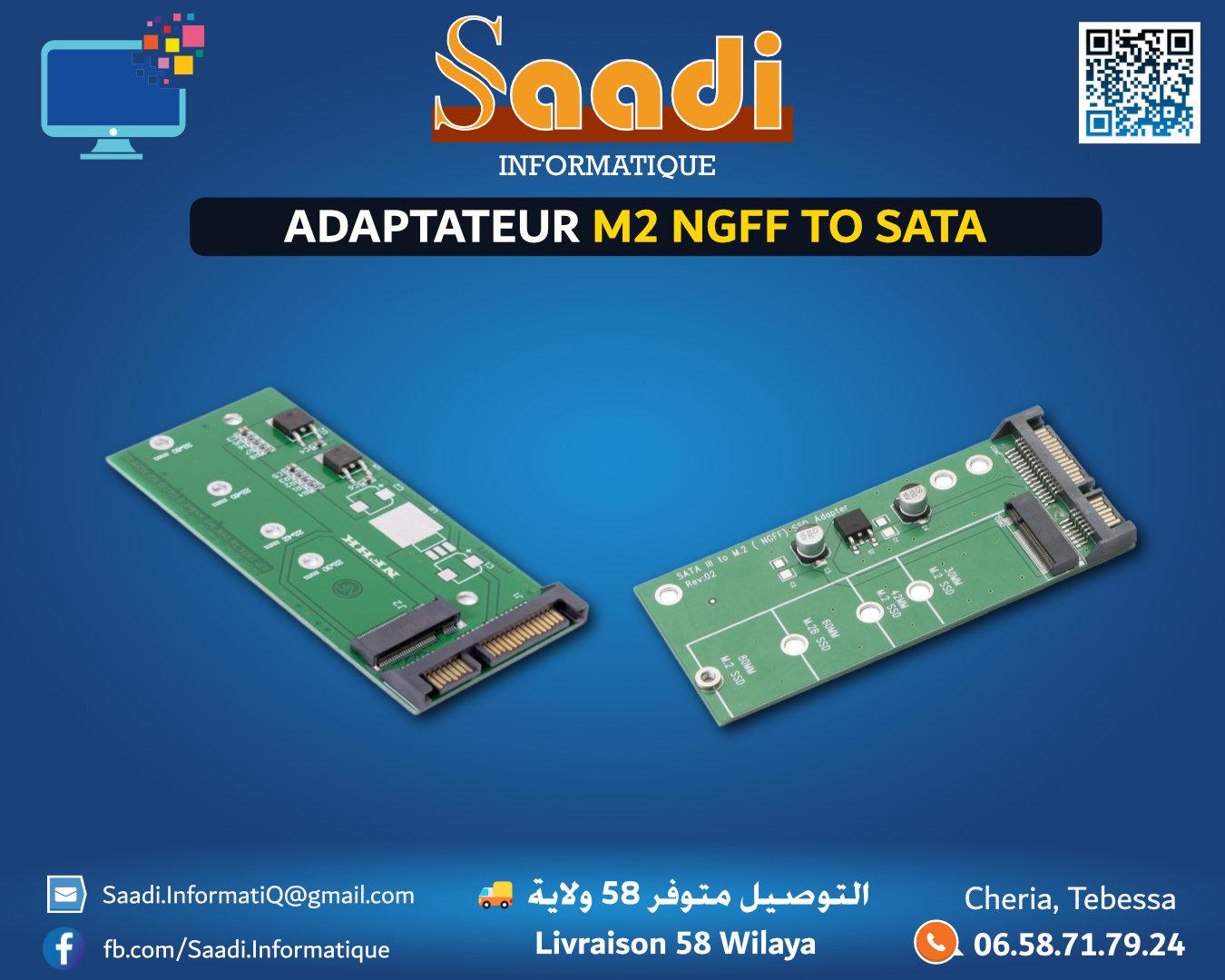 ADAPTATEUR M2 NGFF TO SATA