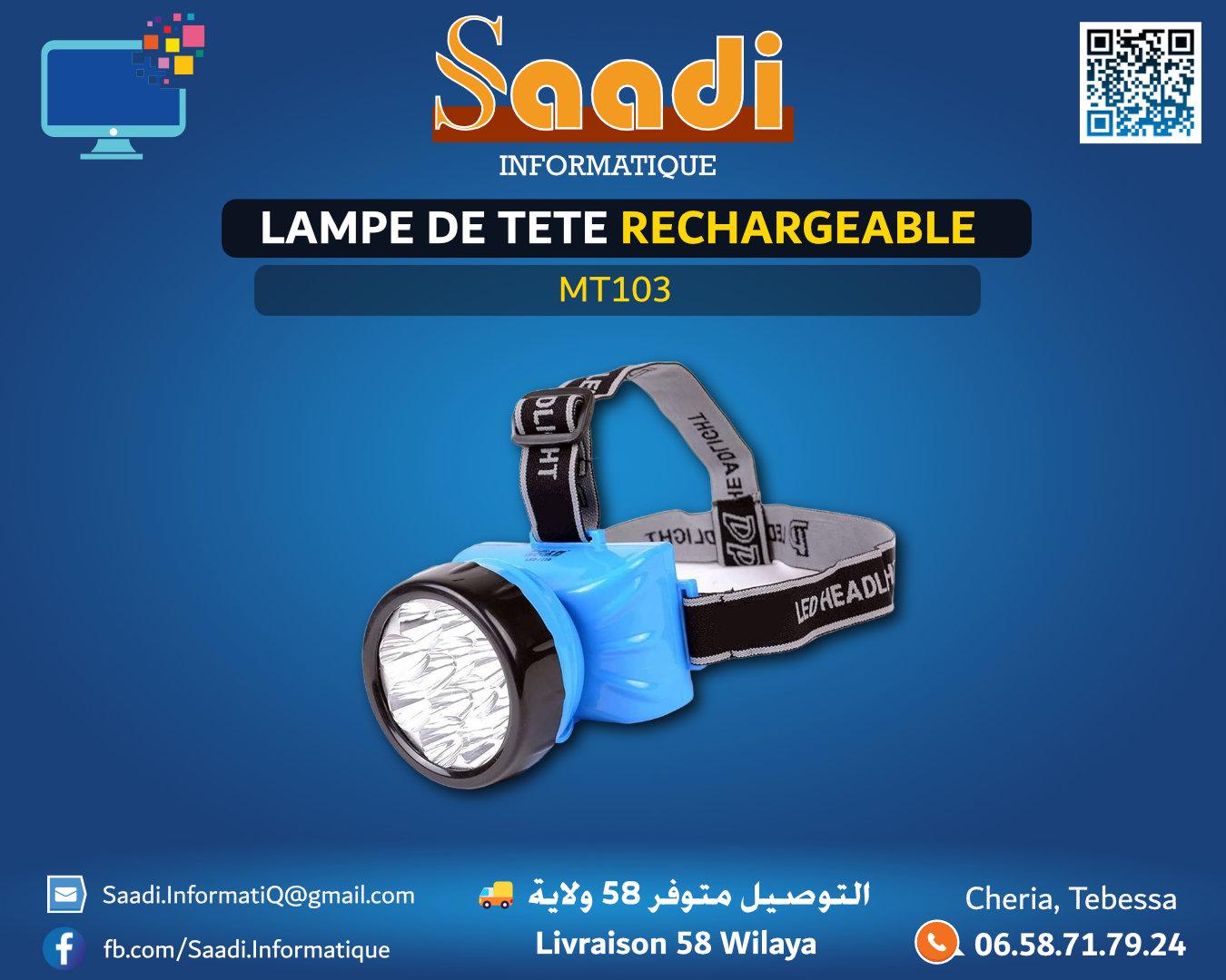 LAMPE DE TETE RECHARGEABLE LED MT103