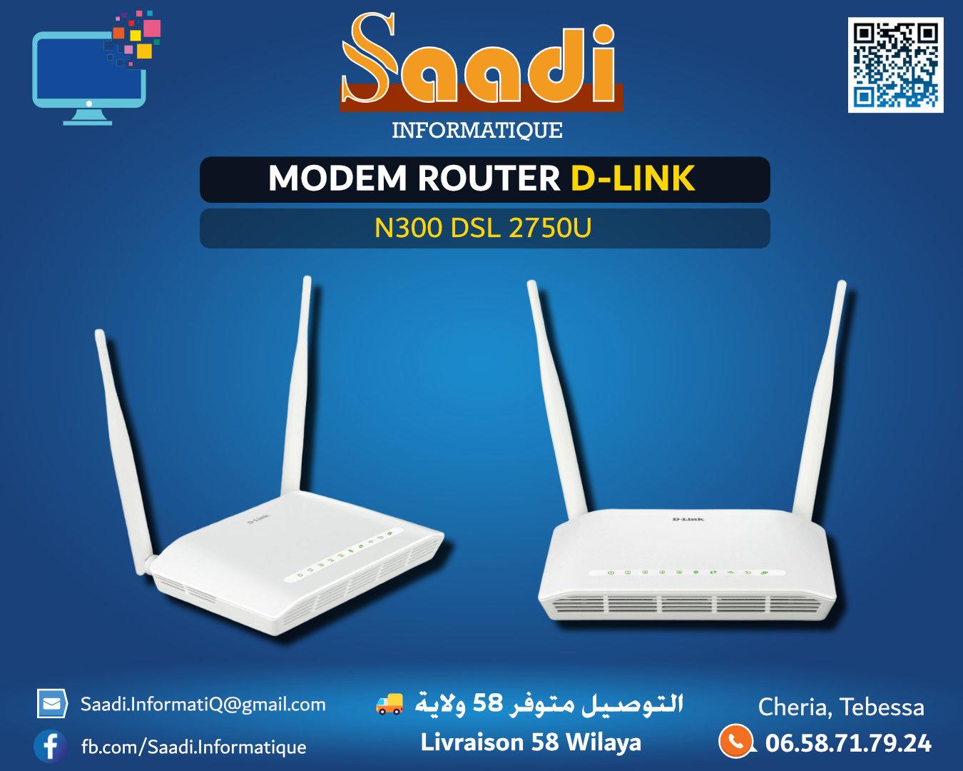 MODEM ROUTER D-LINK N300 DSL 2750U