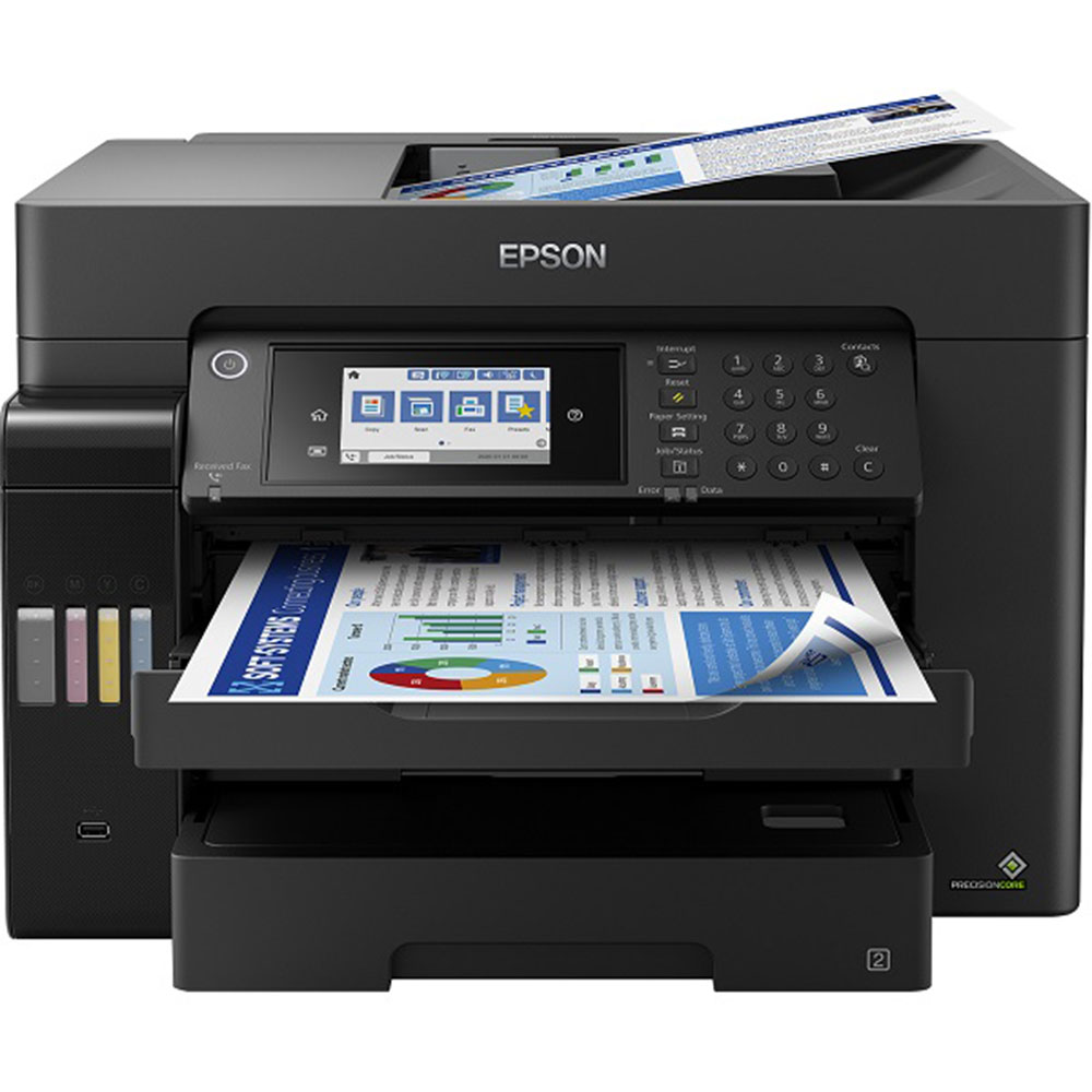 imprimante Epson Eco Tank L15160 a Reservoirs-couleur 4en1- A3- multi bacs ADF fax usb lan wifi